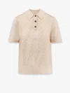 Tory Burch Polo Shirt In Beige