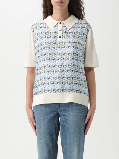 TORY BURCH POLO SHIRT TORY BURCH WOMAN COLOR BLUE,G55866009
