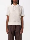 Tory Burch Polo Shirt  Woman Color Yellow Cream