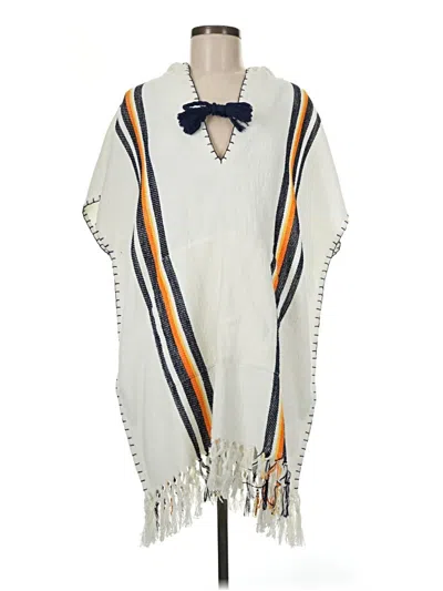 Pre-owned Tory Burch Poncho In Ivory