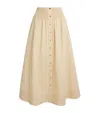 Tory Burch Poplin Skirt In Neutral
