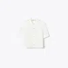 Tory Burch Poplin Camp Shirt In White