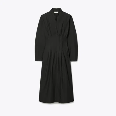 Tory Burch Poplin Dress In Black