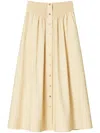 Tory Burch Poplin Skirt In Neutrals