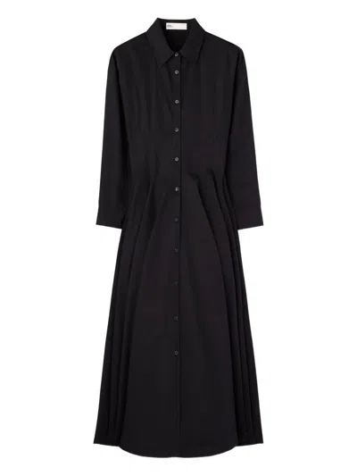 Tory Burch Poplin Shirt Dress In Black
