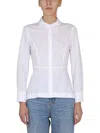 Tory Burch Poplin With Removable Collar Shirt In Animal Print