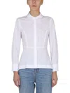 Tory Burch Poplin With Removable Collar Shirt In Animal Print
