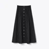 Tory Burch Poplin Skirt In Black