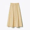 Tory Burch Poplin Skirt In Soapstone