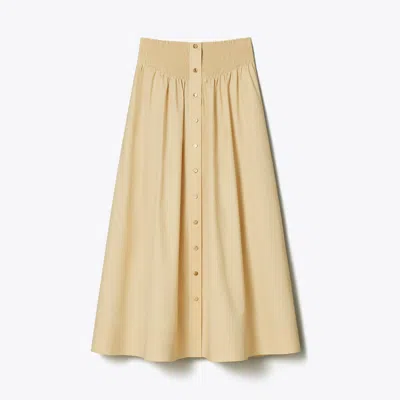 Tory Burch Poplin Skirt In Soapstone