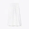 Tory Burch Poplin Skirt In White