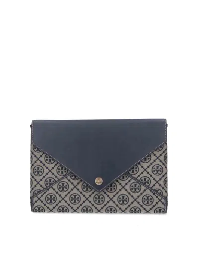 Tory Burch Pouch With Chain In Blue