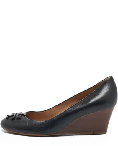 Pre-owned Tory Burch  110mm Leather Wedges
