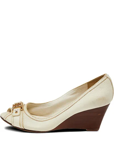 Pre-owned Tory Burch  60mm Peep-toe Pumps