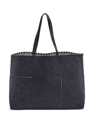 Pre-owned Tory Burch  Block T Quilted Tote Bag