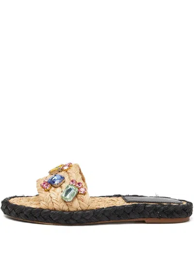 Pre-owned Tory Burch  Braided Embellished Espadrilles