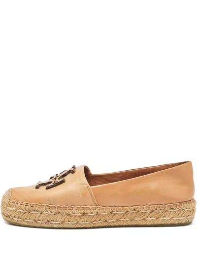 Pre-owned Tory Burch  Double T-motif Flat Espadrilles