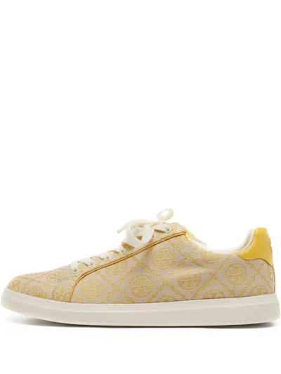 Pre-owned Tory Burch  Howell Court Monogram-patterned Sneakers