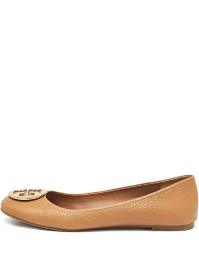 Pre-owned Tory Burch  Leather Ballet Flats