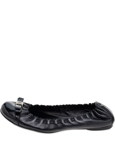 Pre-owned Tory Burch  Leather Ballet Flats