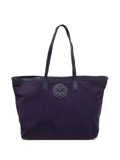 Pre-owned Tory Burch  Leather Trim Tote Bag