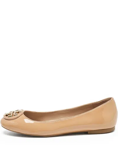 Pre-owned Tory Burch  Patent-leather Ballet Flats