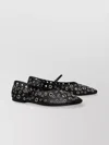 Tory Burch Premium Mary Jane Ballerinas With Metal Accents In Black