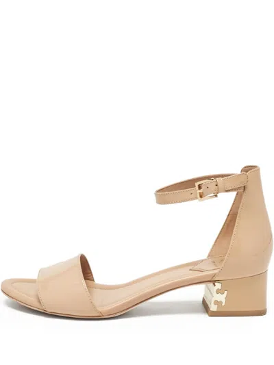 Pre-owned Tory Burch  40mm Finley Sandals In Neutral