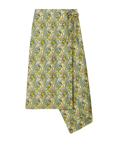 TORY BURCH PRINTED ASYMMETRIC SKIRT