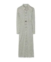 Tory Burch Printed Viscose Shirtdress In Gray
