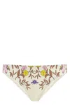 Tory Burch Graphic-print Bikini Bottom In White