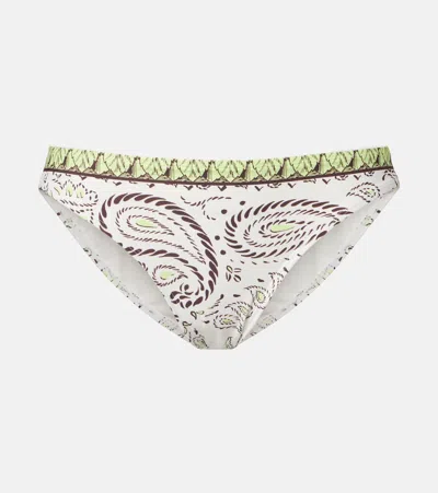 Tory Burch Printed Bikini Bottoms In Multi