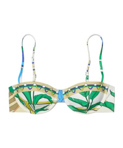 TORY BURCH PRINTED BIKINI TOP