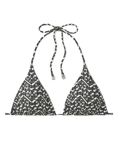 TORY BURCH PRINTED BIKINI TOP