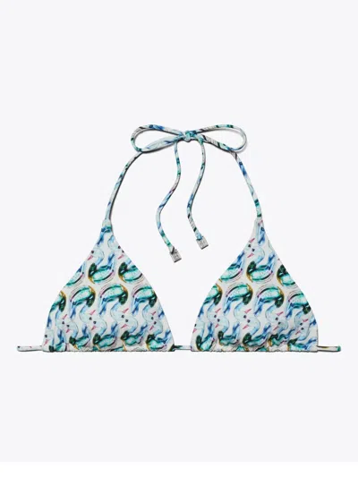 TORY BURCH PRINTED BIKINI TOP