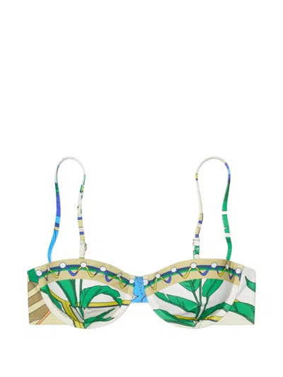 TORY BURCH PRINTED BIKINI TOP