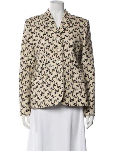 Pre-owned Tory Burch Printed Blazer W/ Tags