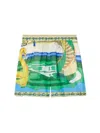Tory Burch Printed Camp Shorts In Green