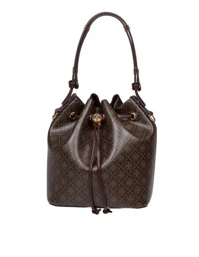 Tory Burch Printed Cotton Bucket Bag