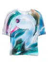 Tory Burch Printed Cotton Shirt In Multi