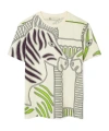 Tory Burch Printed Cotton T-shirt In White