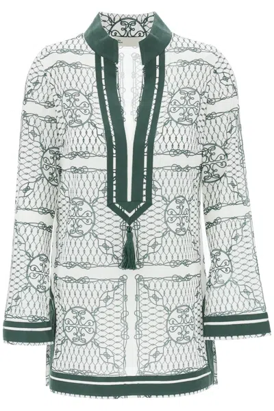 Tory Burch Printed Tory Tunic In Mixed Colours