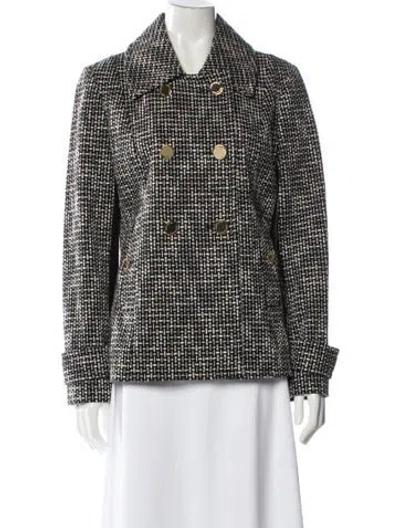 Pre-owned Tory Burch Printed Evening Jacket In Black