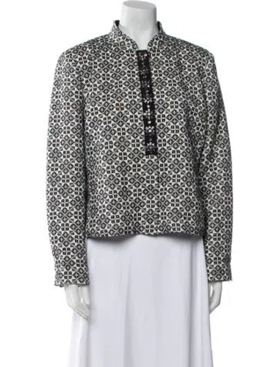 Pre-owned Tory Burch Printed Evening Jacket In Multi