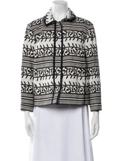 Pre-owned Tory Burch Printed Evening Jacket In Multi