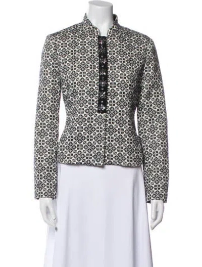 Pre-owned Tory Burch Printed Evening Jacket In Multi