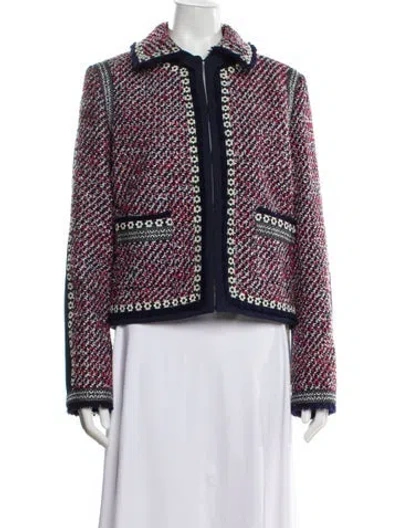Pre-owned Tory Burch Printed Evening Jacket In Multi