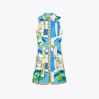 Tory Burch Printed Golf Dress In Black