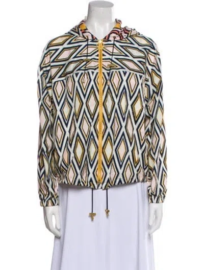 Pre-owned Tory Burch Printed Jacket In Multi