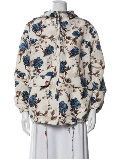 Pre-owned Tory Burch Printed Jacket In Neutral